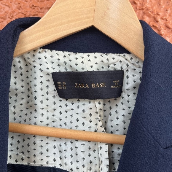 Zara Women’s Basic Navy Blue Blazer, Size XL - Picture 2 of 8